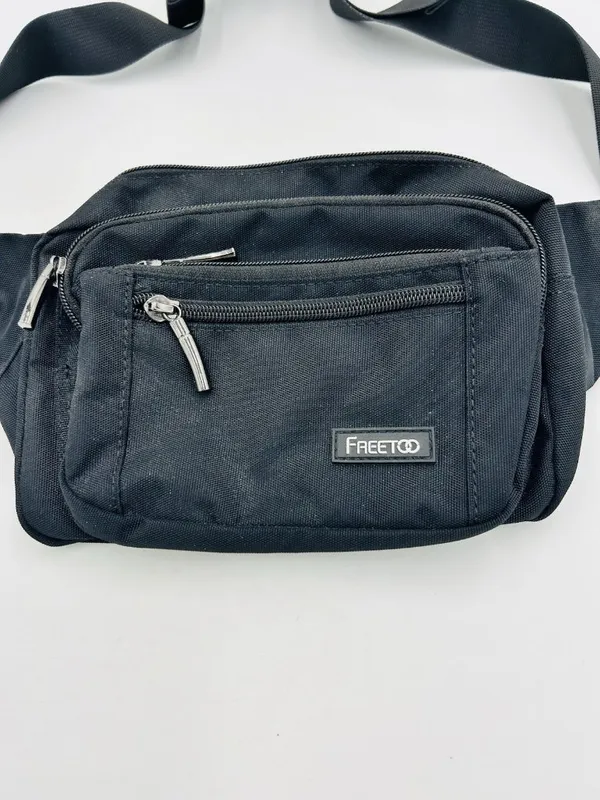 FREETOO Waist Pack Bag Fanny Pack Black Unisex Adjustable Strap NWOT - Image 2