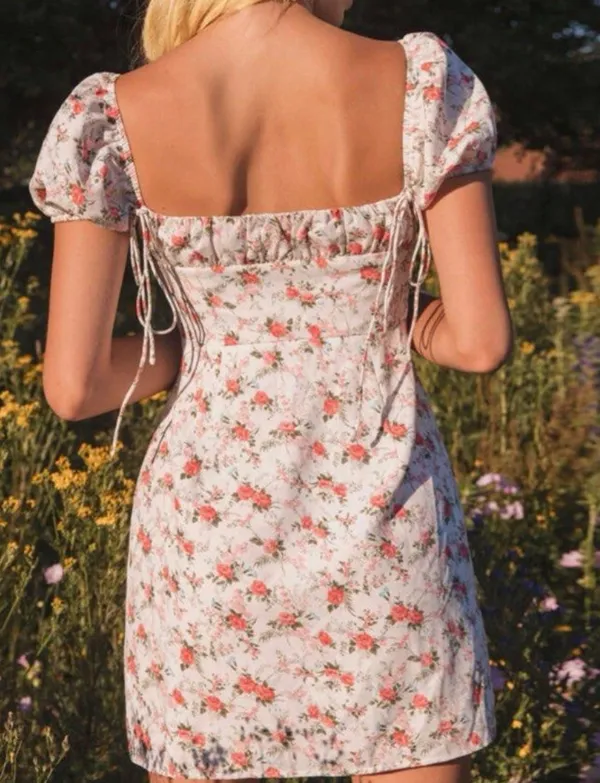 Floral Mini Dress Multi Size 4 - Image 2