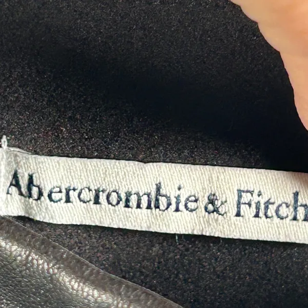 Abercrombie and Fitch Faux Leather Leggings Pants Black‎ XS High Rise - Image 3