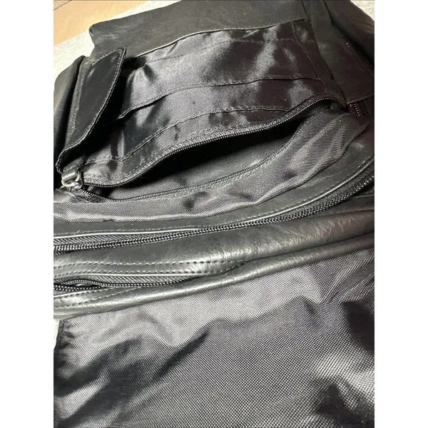 Vintage Totes‎ Shoulder Bag Purse Black 90s Pockets Zip Adjustable Travel 90s - Image 11