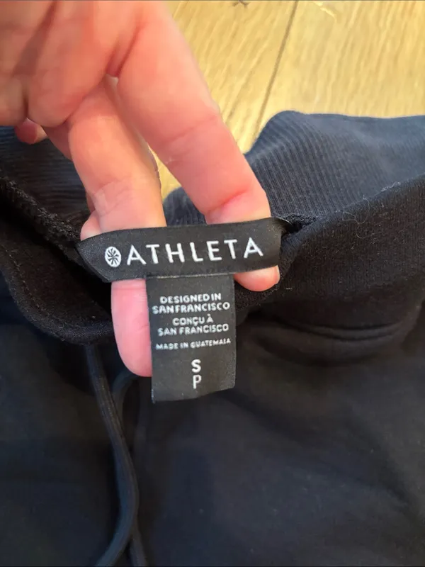 Athleta Jogger Cropped Sweatpants Black Size Small - Image 4
