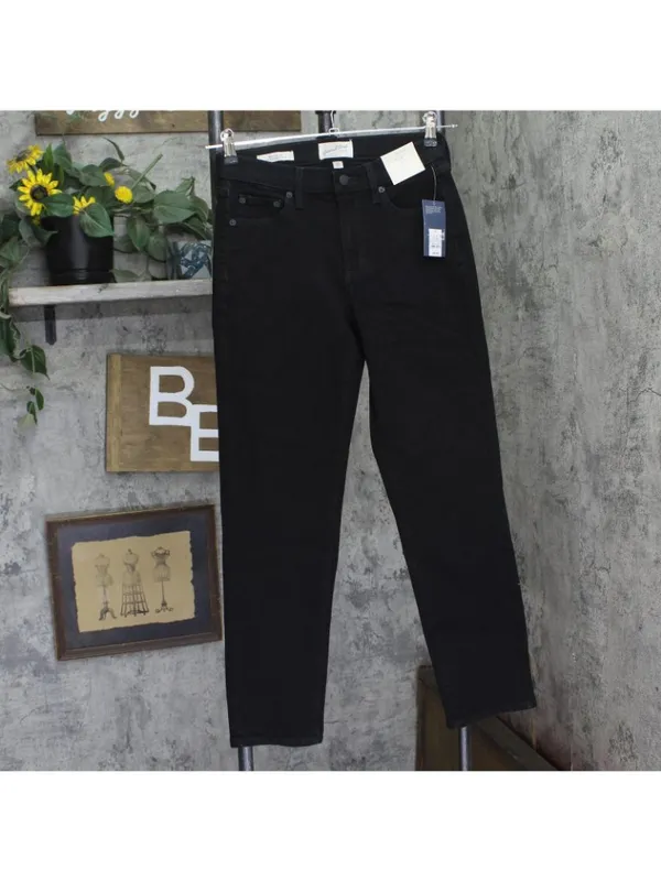 NWT Universal Thread Mid-Rise 80's Slim Straight Ankle Jeans 94627412 Black 2 - Image 2