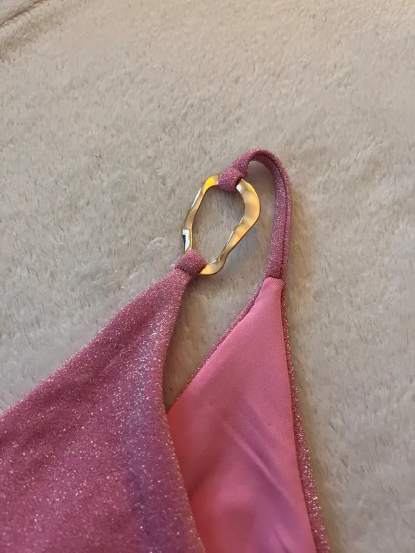 “Aimi Glitter Tie Side Bikini Bottoms” - Image 6