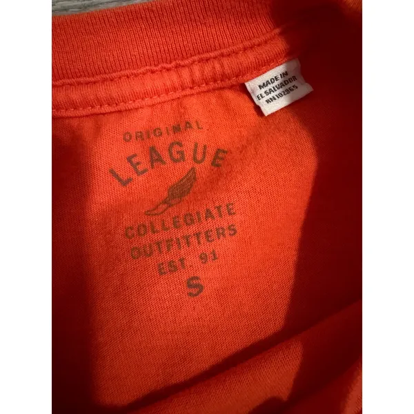 League Idaho State University Orange Cotton Graphic T-Shirt Womens Small College - Image 3
