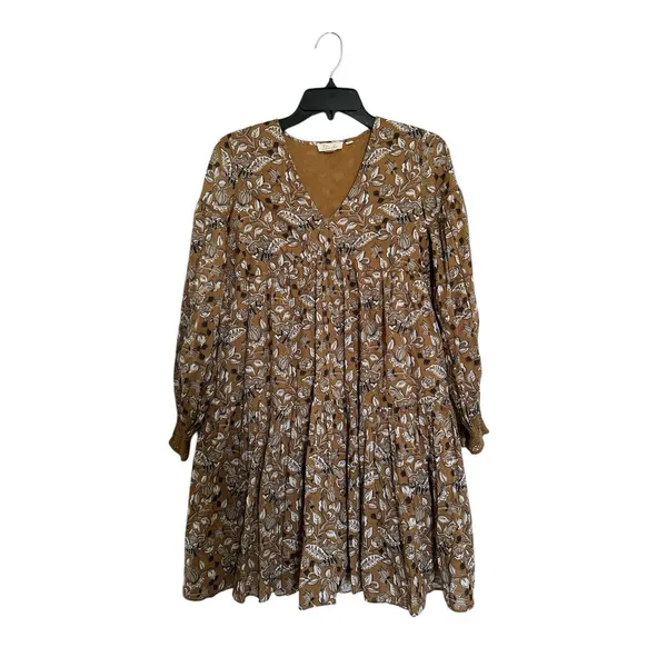 Let Me Be Anthropologie Dress size 2 Fall is in the air. bohemian-style babydoll - Image 3