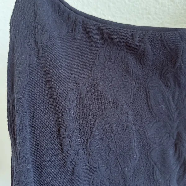 Free People Intimately Navy Stretch Scoop Camisole Top Laser Cut M/L - Image 2