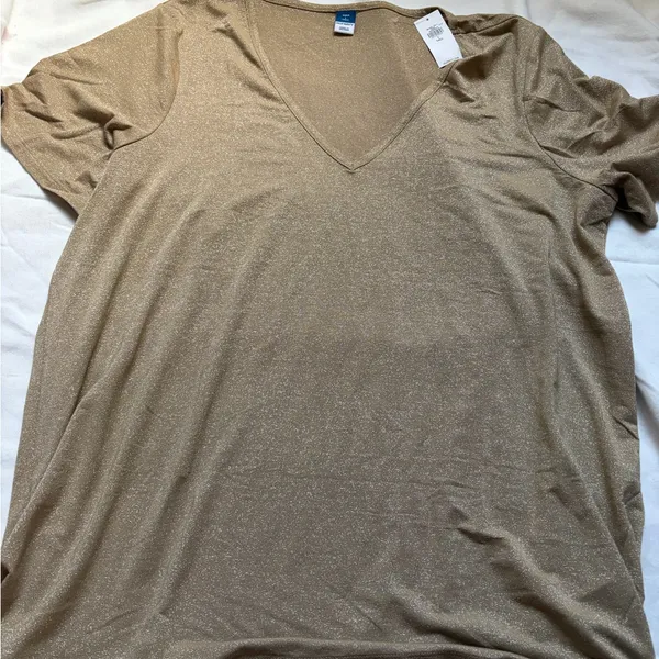 Zara Shimmering Gold Top - Image 3