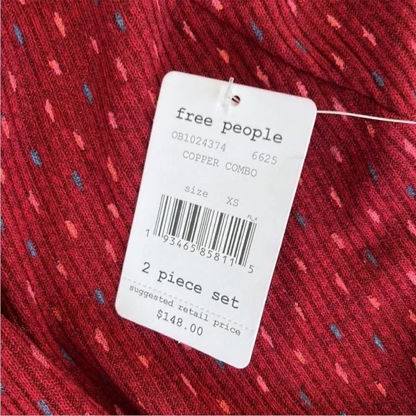 NWT Free People Set The Mood 2 Piece Sweater Skirt Set Size XS - Image 6
