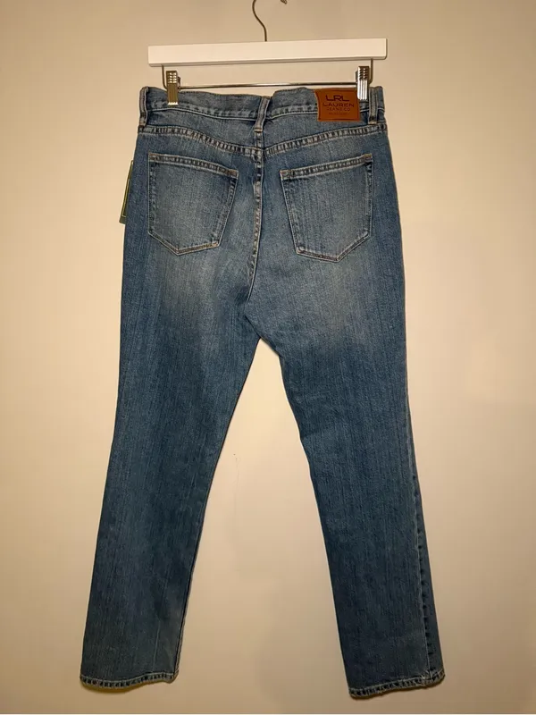 NWT Lauren Ralph Lauren Blue Straight-Leg Jeans Women’s 8 - Image 6