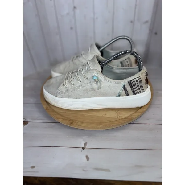 Hey Dude Women's Cody Crafted Mix sneaker in Baja Cream 6 - Image 4