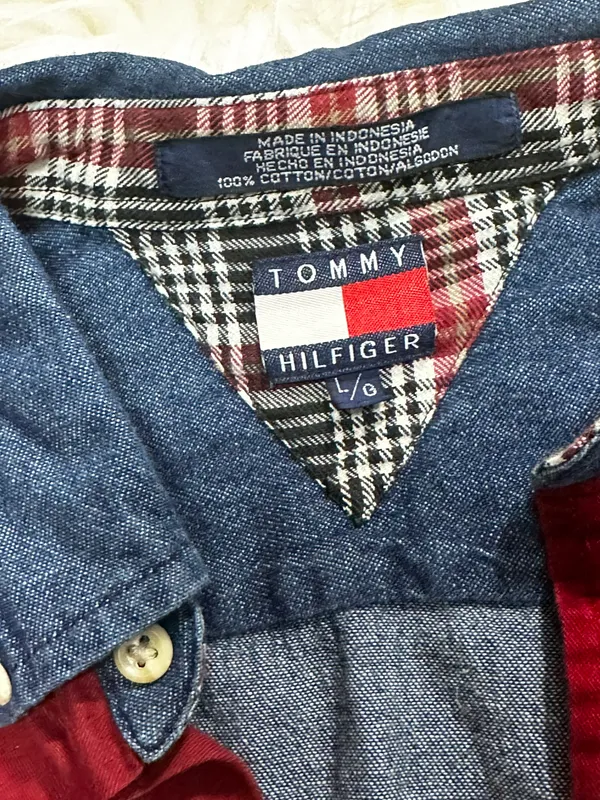 vintage denim jean motorcycles buttondown longsleeve - Image 4