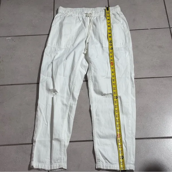 Aerie Women Cargo Ripped Waist Elastic Waist‎ Pants size S - Image 7
