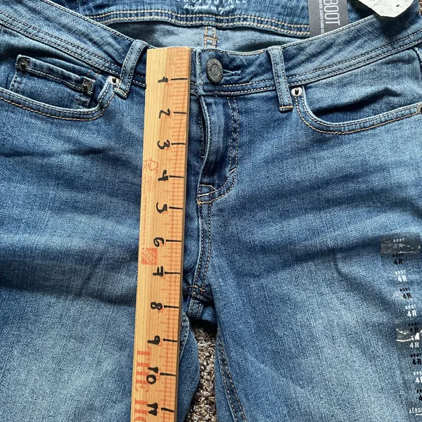 Aeropostale Bootcut Jeans 4 Regular Low Rise Flared Stretch Denim NWT - Image 6
