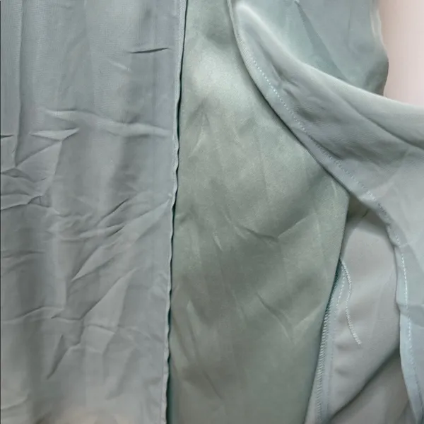 Birdy Grey Sage Amy wide scoop neck spaghetti strap sage green dress sz XS - Image 6