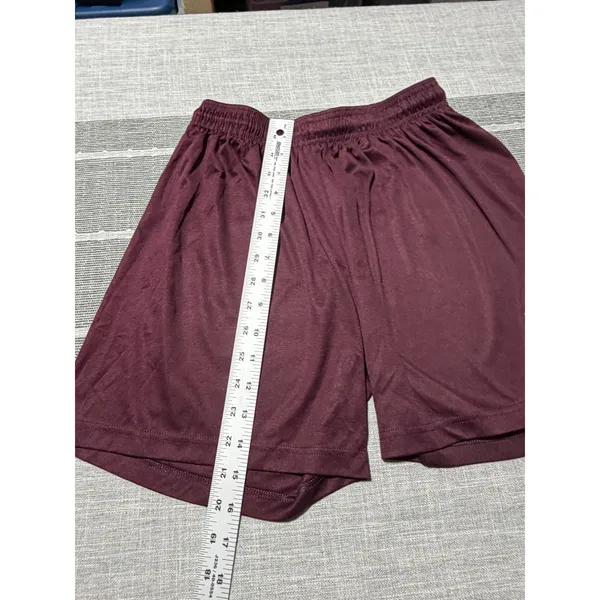 Badger Sport Small Maroon LA Logo Athletic‎ Shorts Burgundy Performance S - Image 2