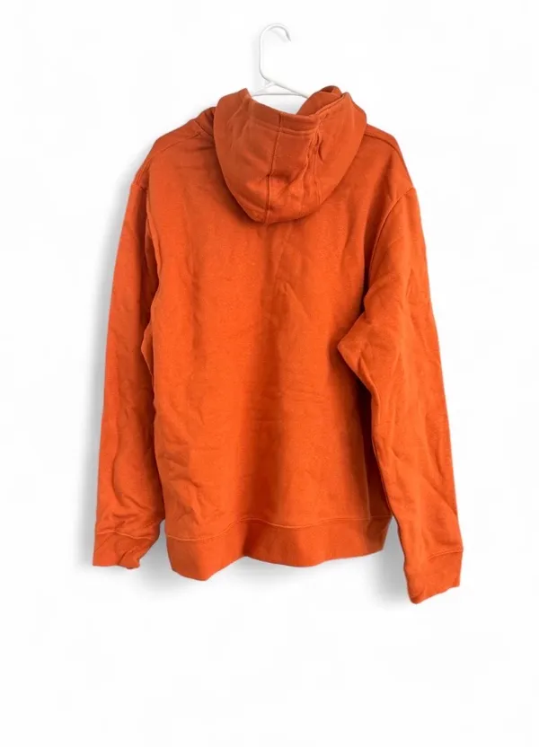 New Fanatics Burnt Orange Blank Fleece Hoodie Sweatshirt XL - Image 2