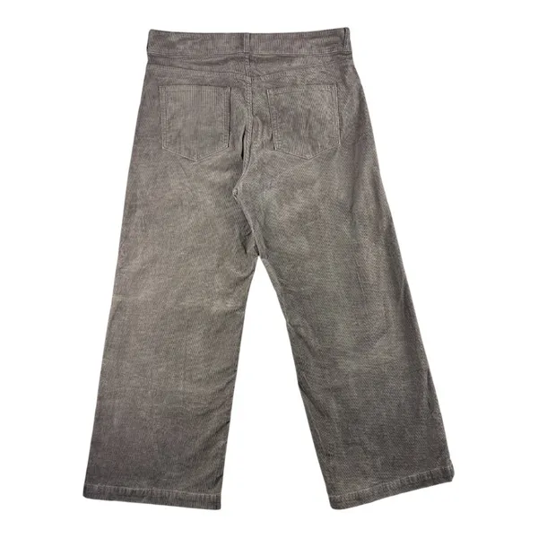 Gap High Stride Wide Leg Corduroy Pants Basic Brown Womens 18R 34 High Rise - Image 8