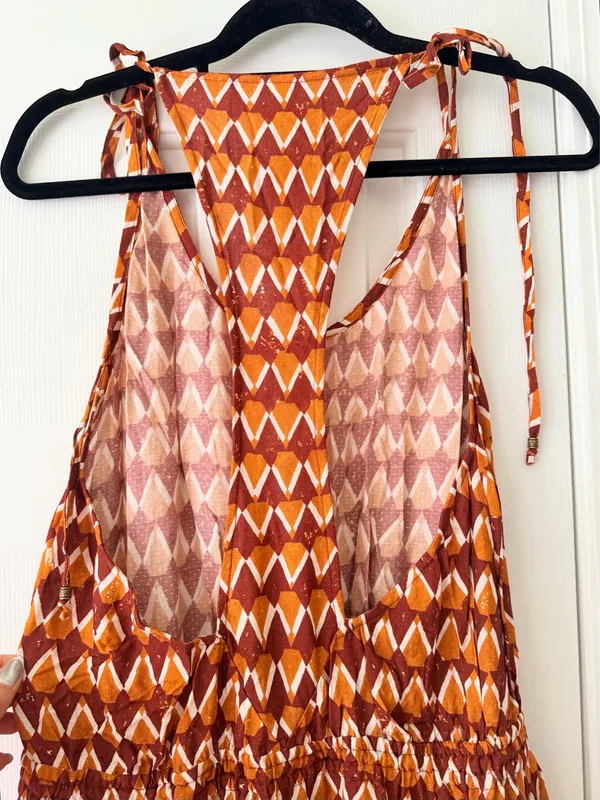 Anthropologie Graham Keegan Sleeveless Pintuck Jumpsuit, Size L - Image 14