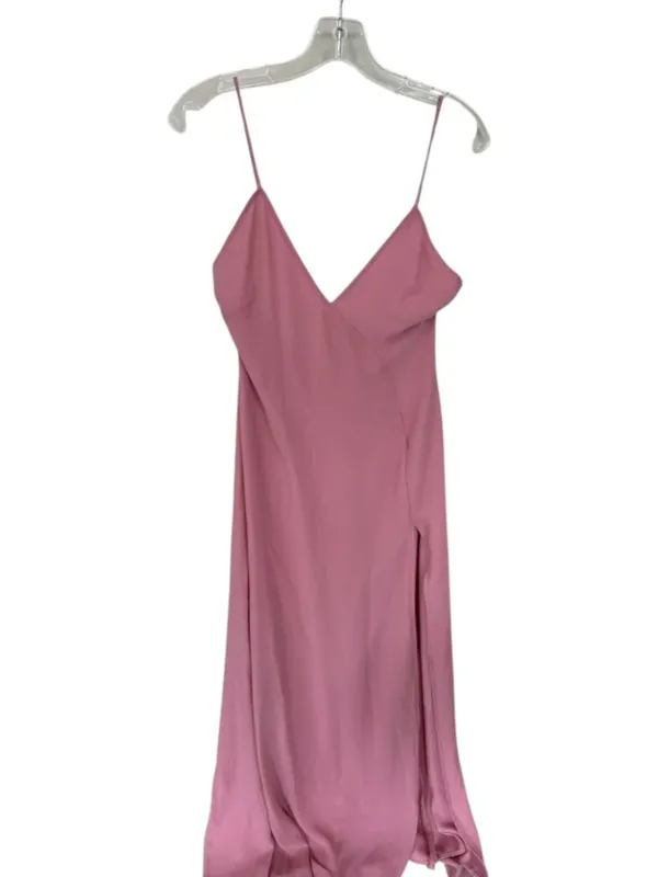Michael Costello Janina Gown Mauve Slit Maxi Size S - Image 4