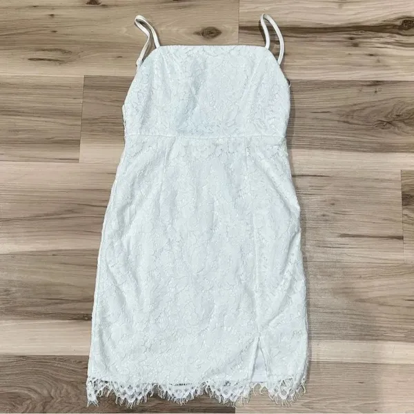 HELLO MOLLY For One Night Only Dress White Lace Mini Women’s XS - Image 2