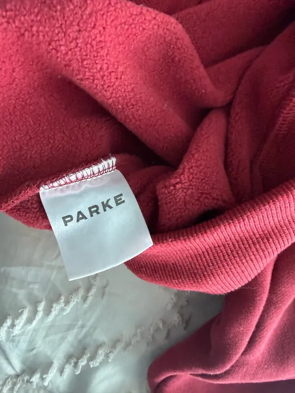 PARKE Red Mockneck Valentine’s Day Sweatshirt - Image 4