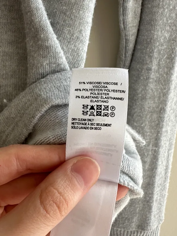 Lucky Brand Mockneck Heather Grey Cozy Stretch Sweater Top, Size Small - Image 7