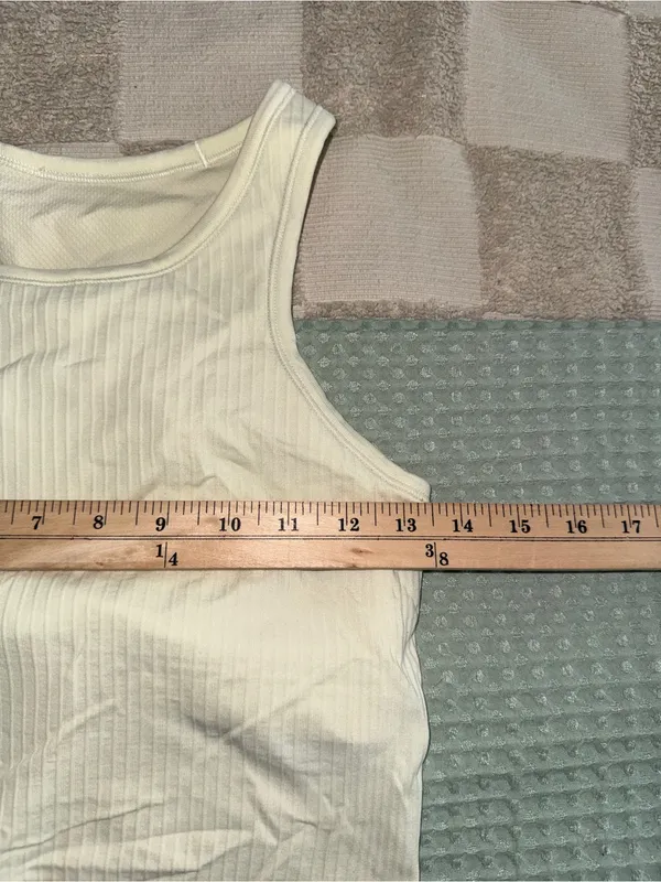 Lululemon Ebb To Street Racerback Crop Tank Top Dew Green size‎ 6 - Image 2