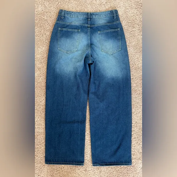 MANFINITI NWOT Dark Blue Wide Leg Jeans - Image 2