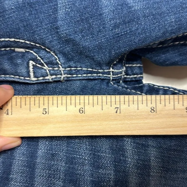 Miss Me ladies bootcut denim jeans‎ with studded bling gem pockets size 27 - Image 9