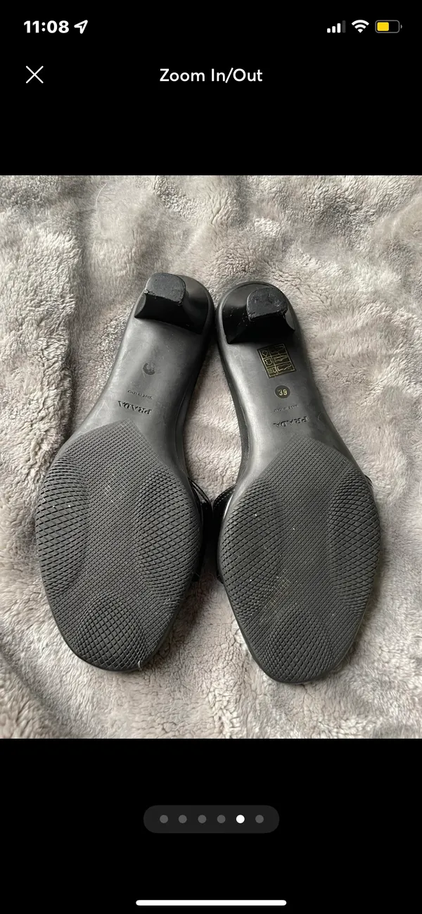 Prada Vintage 90s  Kitten Heels - Image 3