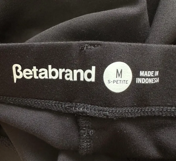 Betabrand Pants Boot-Cut Classic Dress Pant Yoga Pants Black Short Petite M - Image 8