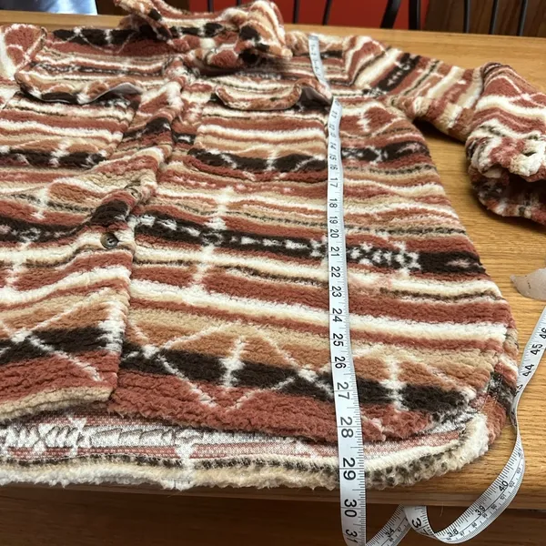 Sabrina Lauren NWOT fleece Midwest print shacket 1X - Image 4