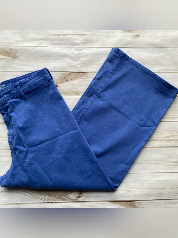 Universal Thread high waist sailor wide leg indigo blue denim jeans fall winter - Image 5
