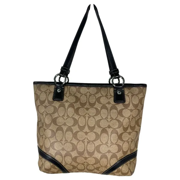 Coach 18917 Peyton Signature Brown Leather Tote Purse Handbag Shoulder - Image 4