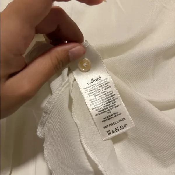 Wilfred Cream Button-Down Women's Shirt - Image 7