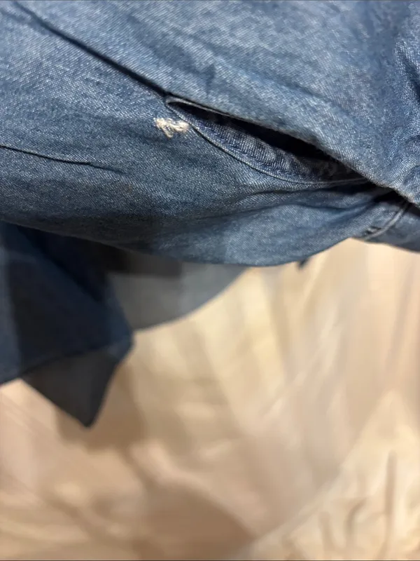 Old Navy Denim Button-Front Shirt - Blue - Image 8