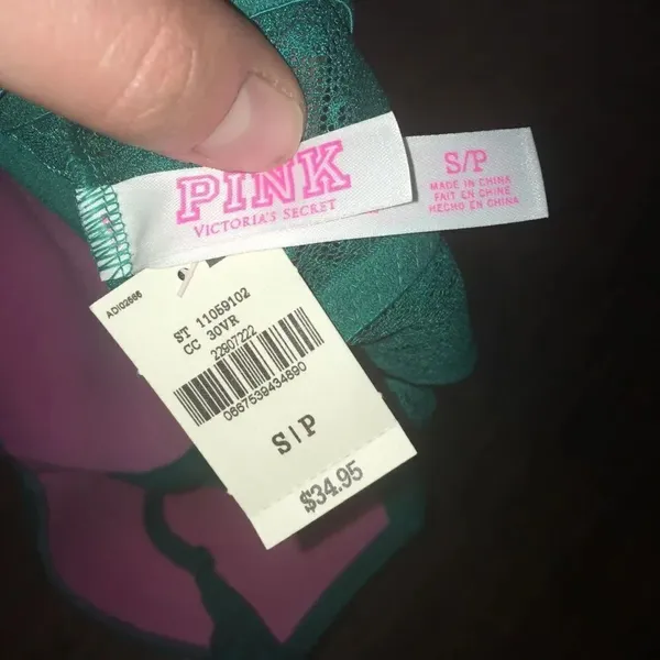 Victoria’s Secret teal lace S Lovecore Bralette - Image 2