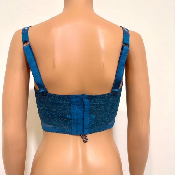NWT Victoria’s Secret 34B rhinestone strap lace push up corset BC2 3303 - Image 11
