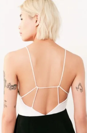 Urban Outfitters Strappy Cutout Colorblock Romper - Image 4