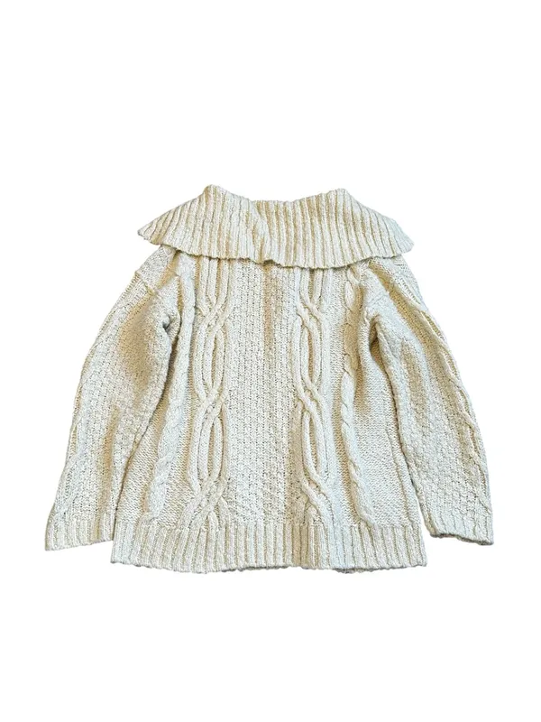 Pilcro Chunky Cable-Knit Cardigan Sweater Fisherman Preppy Coastal Grandmacore - Image 11
