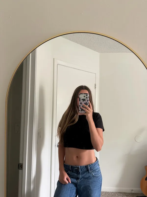 Urban Outfitters Black Crop Top - Image 3