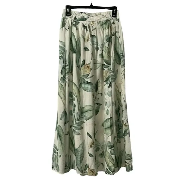 H&M Floral Print Maxi Button Down Skirt(Size Small) - Image 5