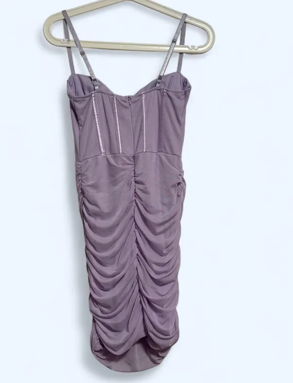Purple Mini Corset Dress Size M - Image 3