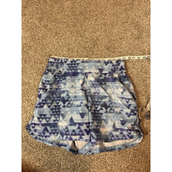 Columbia Athletic Shorts Womens‎ M Blue Graphic Print Casual Outdoor - Image 4