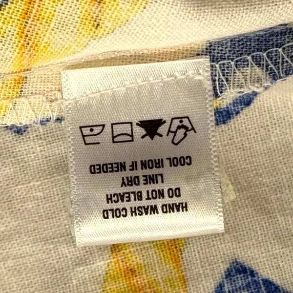 NWT Everlily Shirt Dress Button Up S Linen Blend Nautical Coastal Beach High Low - Image 8