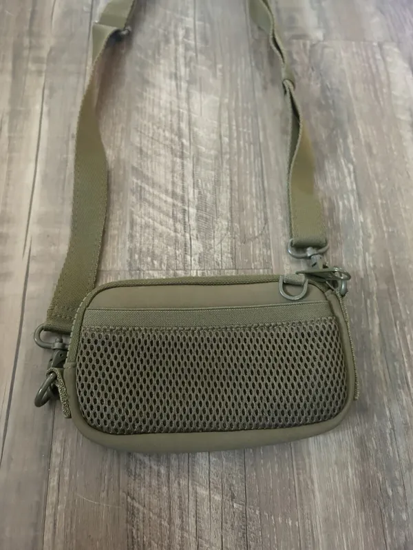 Dagne Dover Mara Neoprene Phone Sling/Crossbody Dark Moss/Olive Excellent Cond. - Image 3