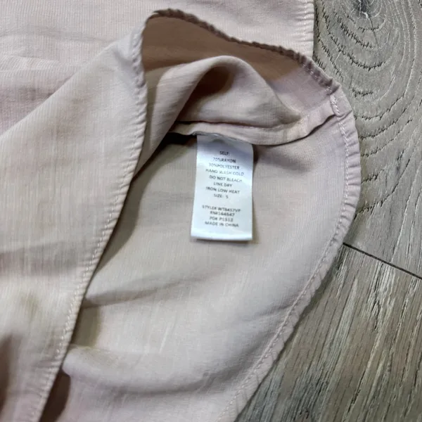 Flawless Women Smocked Off Shoulder Bell Sleeve Top Taupe Mauve Small S - Image 4