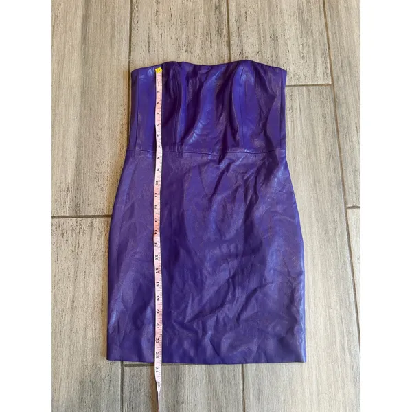 REVOLVE Generation Love Vegan Leather Yazin Mini Dress Purple size XS - Image 4