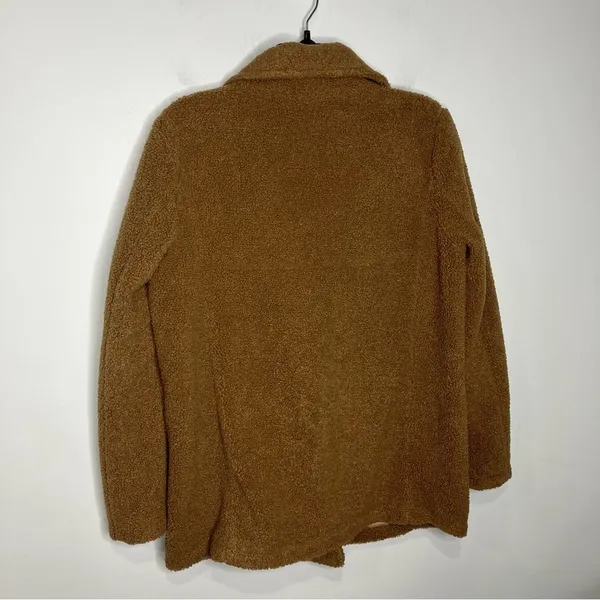 JouJou teddy bear blazer pea coat style‎ coat size small caramel colored - Image 6