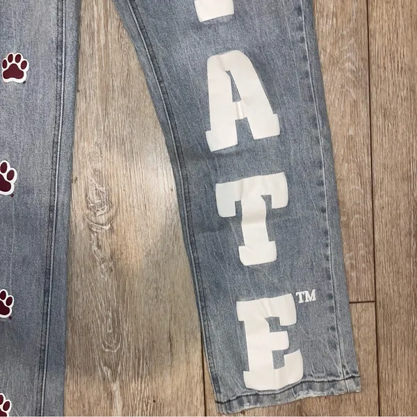 GAMEDAY SOCIAL Legacy Collection Mississippi State MSU Jeans Bulldog Paws 31 - Image 8